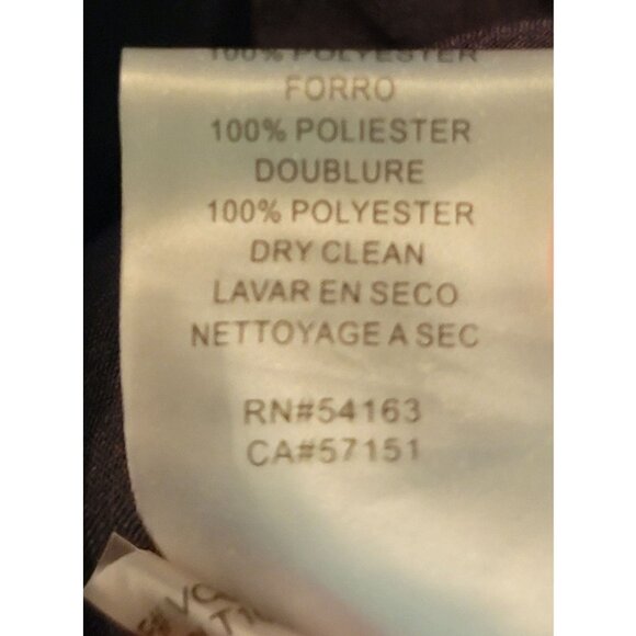 Vince Camuto Black Sheath Dress with Asymmetrical Ruffle Detail, Womens Size 4 - Picture 9 of 9